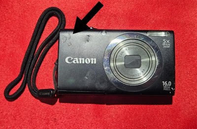 Canon Powershot A2300 IS HD Digital Camera PC1732 Black W/ Case