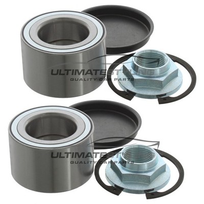 Rear Wheel Bearing Kits Renault Master Chassis Cab 1998-2003 80mm Outer 1 Pair