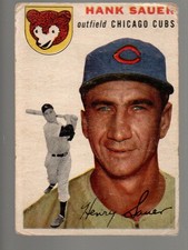 1954 Topps #4 Hank Sauer Very Good