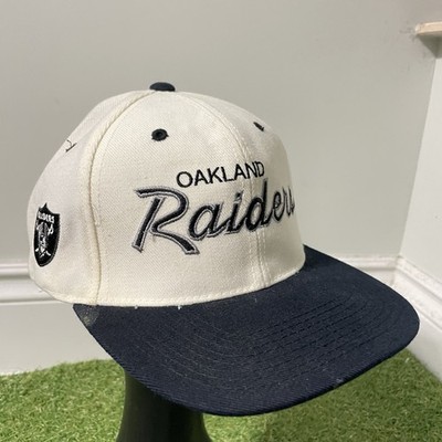 Vintage 90s Oakland Raiders Sports Specialties Script Hat Snapback Rare NFL