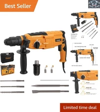1-Inch SDS Plus Electric Hammer Drill - Efficient 800W Power for Hard Materials