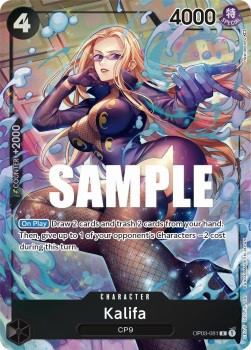 One Piece Kalifa (OP03-081) (V.2) OP03 Alternate Art Englisch NM