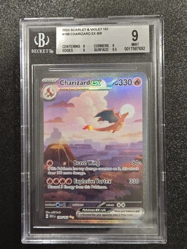 Scarlett and Violet 151 Charizard EX Sir 199/165 BGS 9