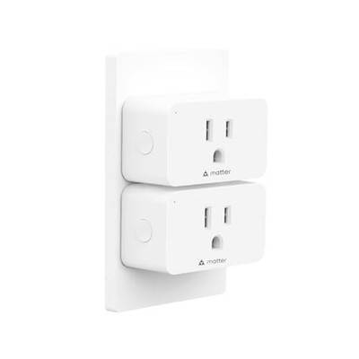 Minoston Matter Smart Plug, Mini Compact Size, 2.4GHz Wi-Fi, 15A/1875W Max