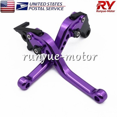 For Honda MONKEY Z125 2018-2024 Brake & Clutch Levers Shorty Adjust Purple Set