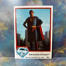 1978 Topps DC Comics Superman Christopher Reeve Sole Survivor #43