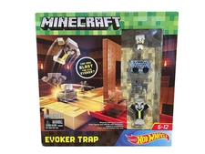 Minecraft Hot Wheels Evoker Trap Play Set Launcher 2017 Mattel Mojang DPW23 NEW
