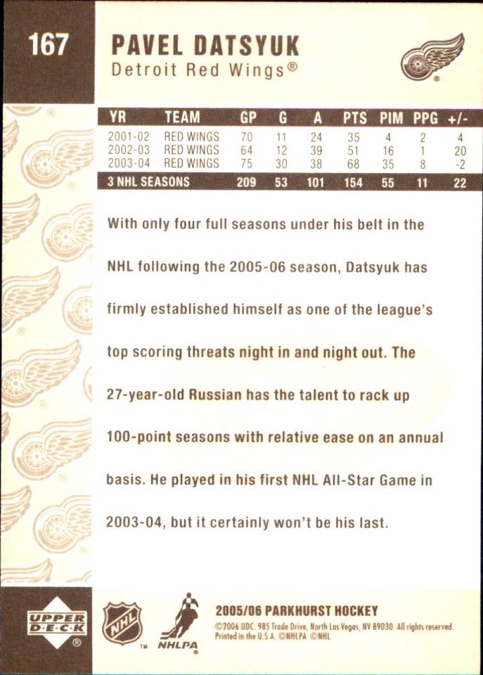 2005-06 PARKHURST Base🥅YOU PICK🥅Complete Your NHL Set #1 - #300 - Image 2 of 4