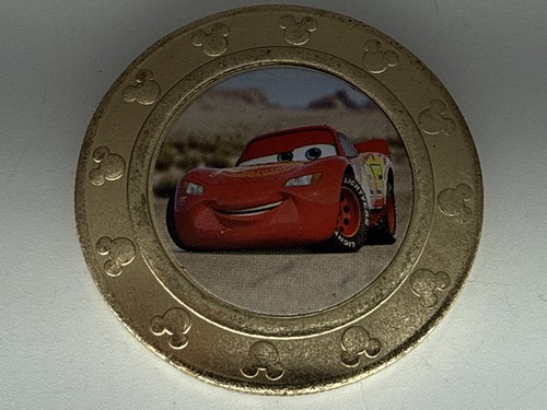 Disney 100 Years Lightning McQueen Animation Commemorative Coin Gold Metal Mater