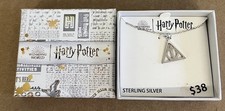 NEW Harry Potter Deathly Hallows Triangle Pendant  Necklace 925 Sterling Silver
