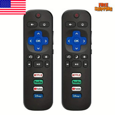 2 Pack Replacement Remote FIT For ROKU TV TCL/Sanyo/Element/Haier/RCA/LG/Philips