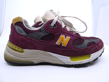 New Balance 992 'Burgundy Gold' Made in USA Men's Running Shoes M992CA Sz 7.5