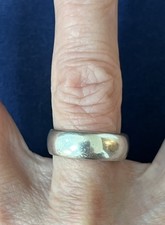 925 Sterling Silver Vintage Classic Wedding Band Ring Size 7.25