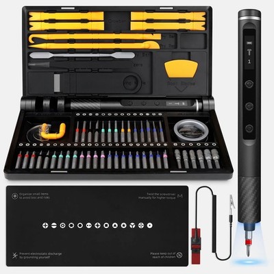 71 in 1 Elektro Präzisions Schraubendreher Set - LED Reparatur Werkzeug Kit für Heimwerker & Kamera