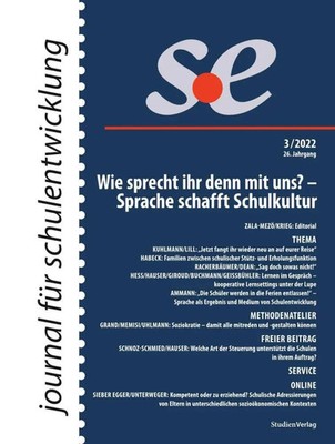 journal für schulentwicklung 3/2022 Enikö Zala-Mezö (u. a.) Taschenbuch 62 S.