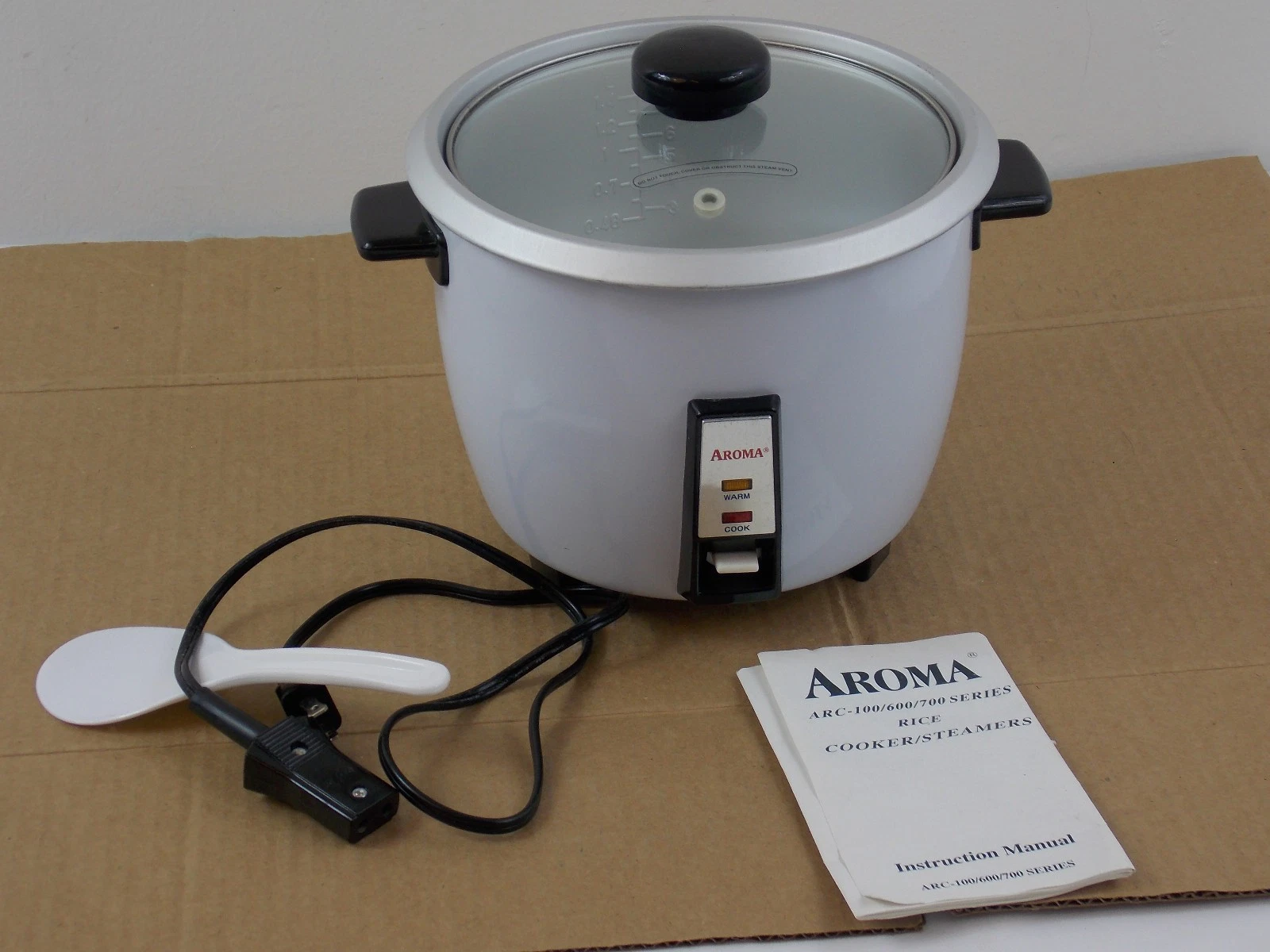 Aroma Rice Cooker And Food Steamer ARC-007G NICE LIGHT USED