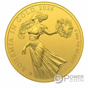 BOHEMA 1/10 Oz Gold Coin 5$ Niue 2026