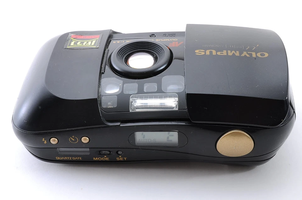 [Near MINT] Olympus μ mju Black AF 35mm Point & Shoot Film Camera From JAPAN#928 - Image 4 of 4