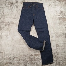 Vintage Levis 501 Selvedge Redline Jeans Mens 28x33 Blue Deadstock New 70s