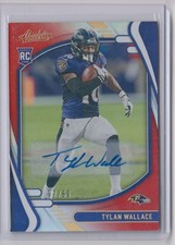 2021 PANINI ABSOLUTE SIGNATURE ROOKIES SPECTRUM ORANGE TYLAN WALLACE RC AUTO /60