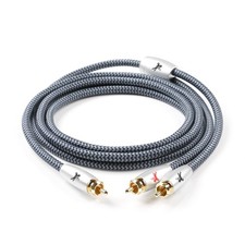 RCA Y Splitter Cable Subwoofer 1M 2 Male Stereo Audio Copper Shielded