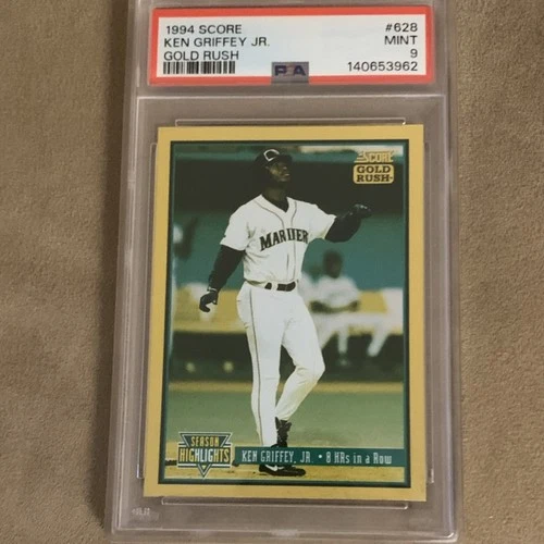 Score 1994 Ken Griffey Jr. #628 Gold Rush PSA 9 Seattle Mariners Baseball Card