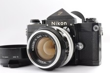 Nikon F Eye Level schwarze analoge Kamera + NIKKOR-S Auto 50 mm f/1.4...