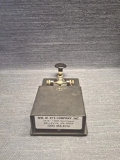 WM. M. Nye Company Inc Master Key CW Telegraph Morse Code Key Speed X WORKS