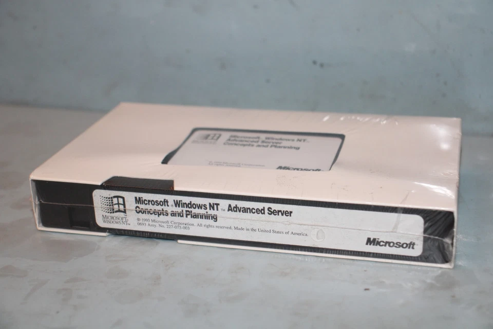 RARE Microsoft Windows NT Advanced Server Concept & Planning VHS TAPE "SEALED" - Image 3 of 4
