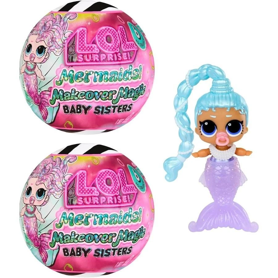 LOL Surprise Mermaids! Makeover Magic Baby Sisters Play, Kids Gift Ages 4+