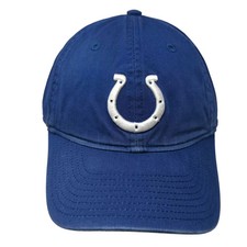 Indianapolis Colts NFL Reebok Blue White Embroidered Logo Adjustable Cap OSFM