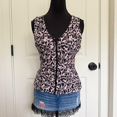 2000's Pink and Black INC Tank