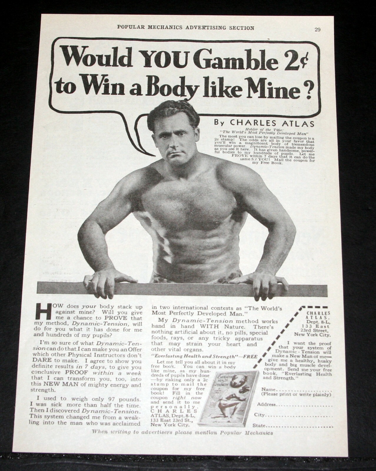 Writer Charles Atlas
