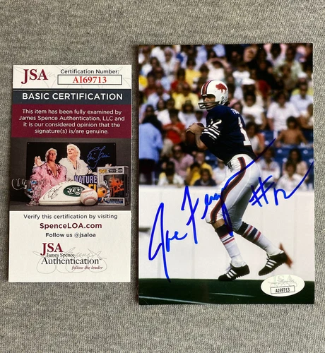 BUFFALO BILLS- JOE FERGUSON AUTOGRAPH 4x6 ACTION PHOTO JSA AI69713