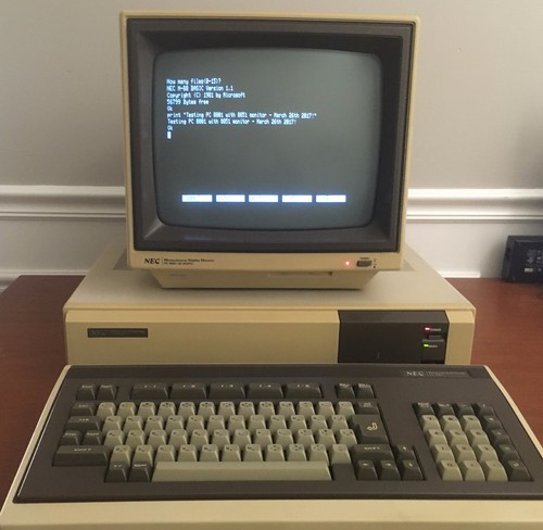 Nec PC-8801 original model, plus monitor, software, keyboard! Tested, US seller