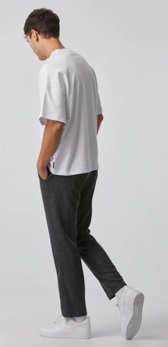 NWT I Love Ugly Slim Kobe Pant Mens Small, 28 Waist Grey Wool Blend
