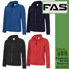 Ladies Fleece Jacket Womens Classic Full Zip Sports Work Casual Smart Fleece Top