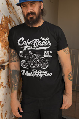 T-Shirt Cafe Racer Biker Born Gentlemans Race R80 Boxer Motorcycle MC geschenk