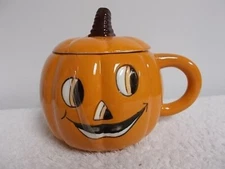 Transpac Jessica Mundo Vintage Look Halloween Jack O Lantern Coffee Tea Cup Mug