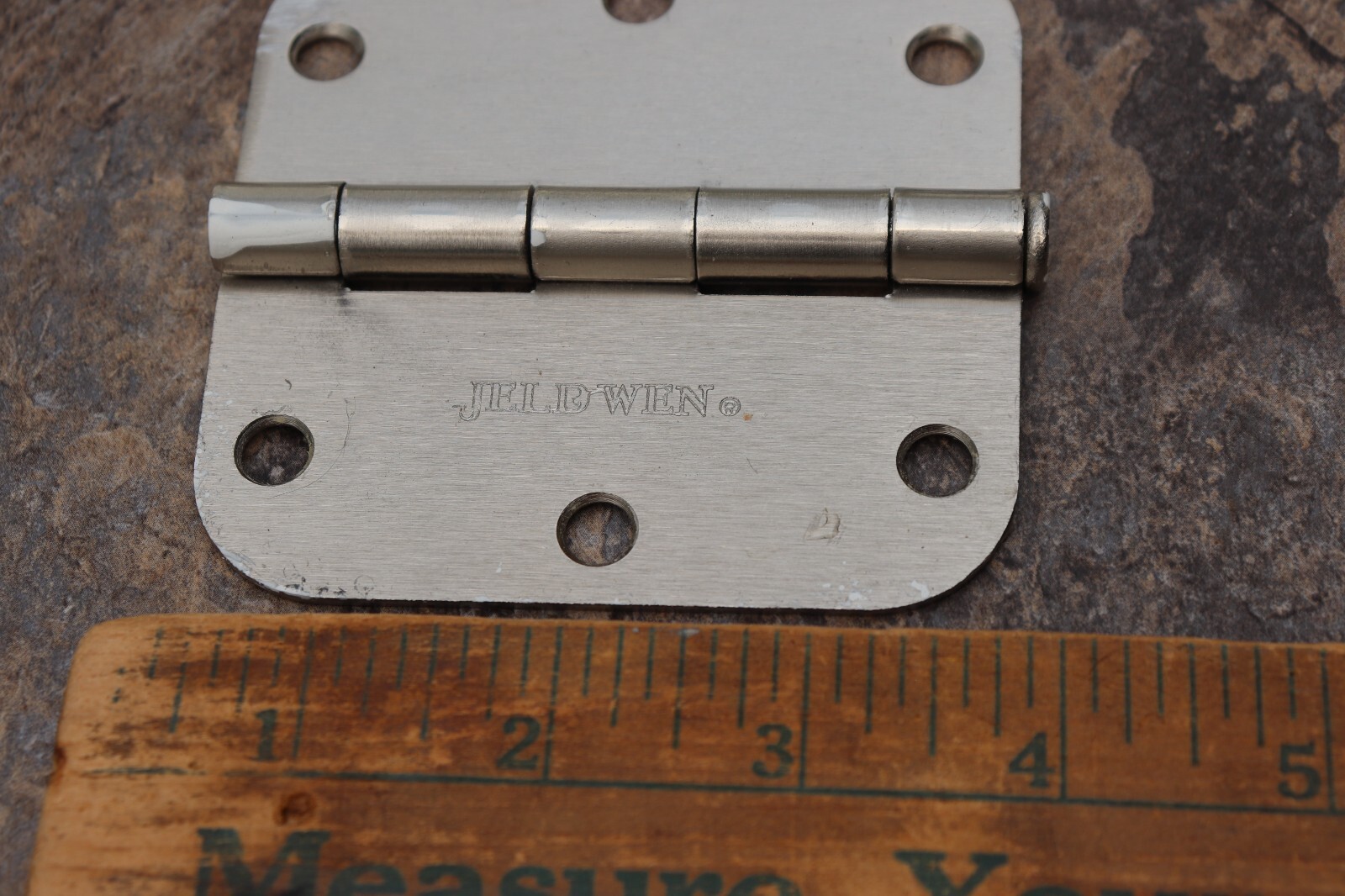 20 Lot JeldWen 31/2" 5/8" Radius Satin Nickel Door Hinges Pin 3 hole