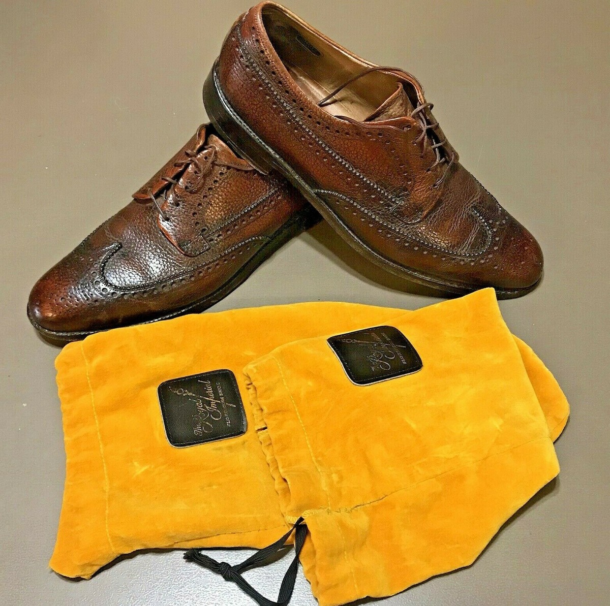 Florsheim Royal Imperial Wing Tip Blucher Pebbled Brown Men  display picture 3