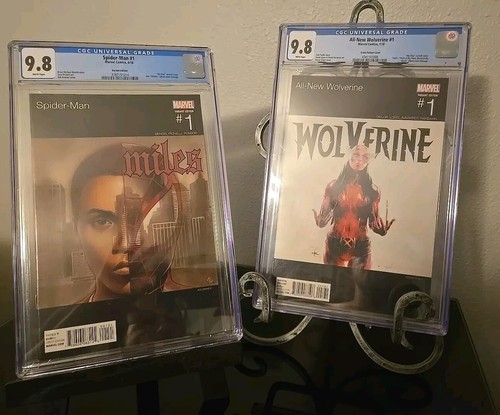 Spider-Man 1 Nas Cover  ALL New Wolverine 1 DMX Cover  Cgc 9.8  RARE BOTH KIINGS