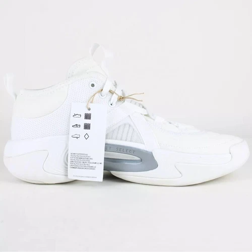 Adidas Women's Exhibit Select Mid Shoes White/Silver Metallic IE9332 Size 7