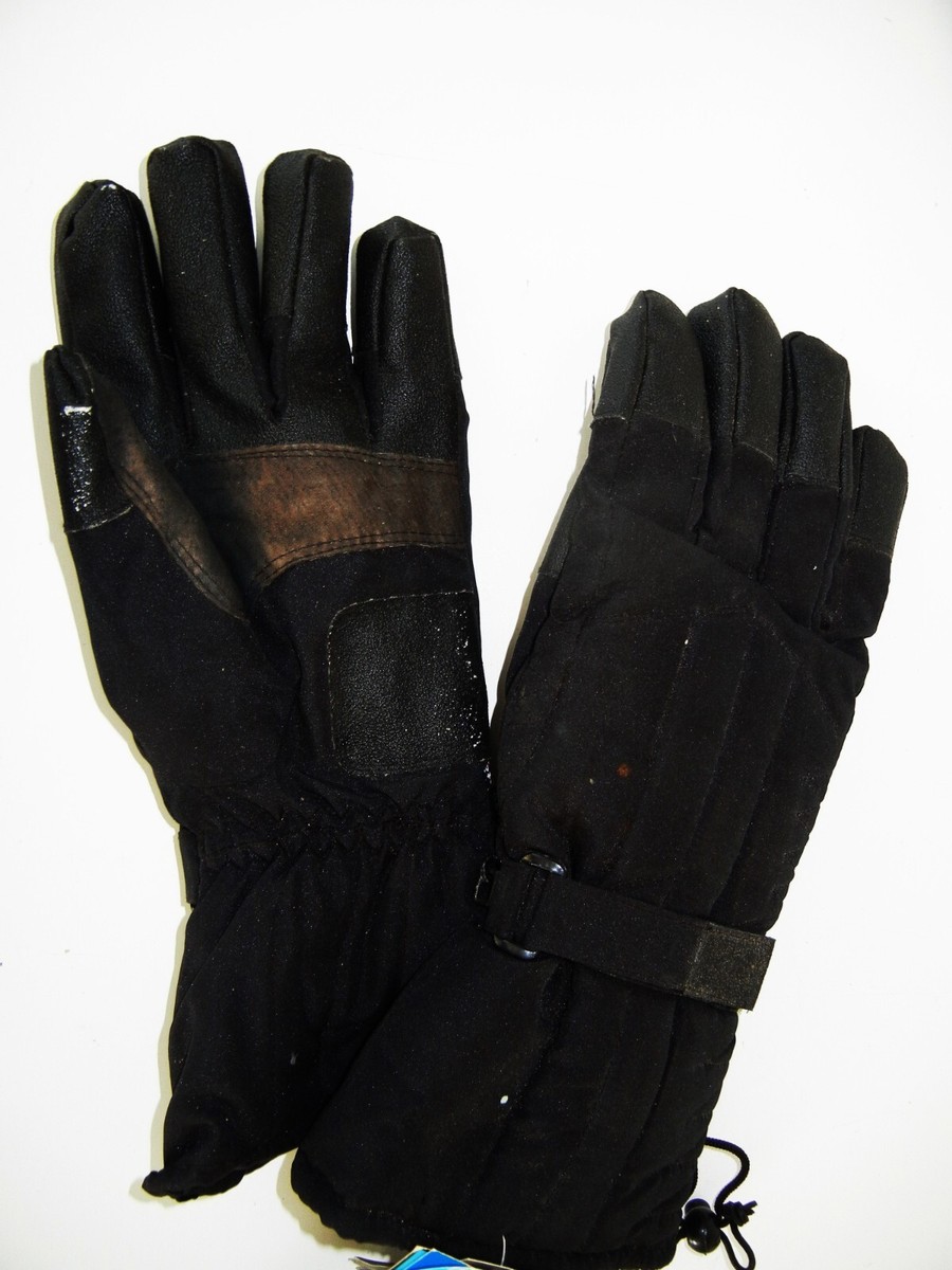 Vtg 90s ROYAL Black Warm SNOWBOARD THINSULATE GLOVES Winter Ski