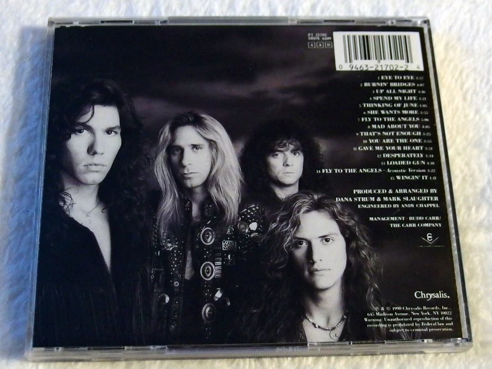 Slaughter Stick It to Ya CD 💿 1990 Chrysalis Hard Rock Hair Metal 🤘 Tested Foto 2 de 4