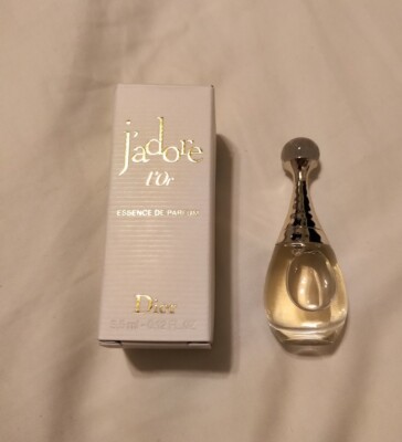 NIB DIOR J'ADORE L'OR ESSENCE DE PARFUM SPLASH TRAVEL SIZE BOTTLE .12 FL OZ