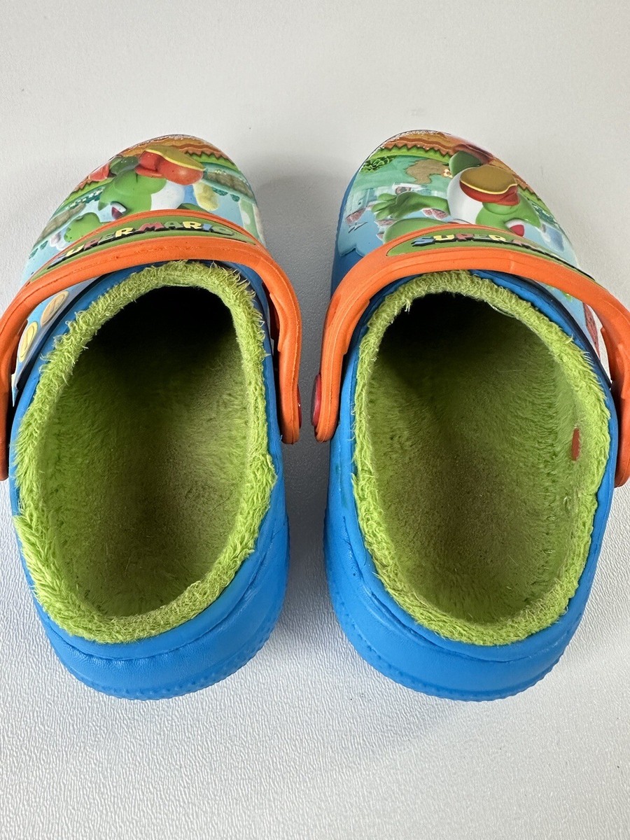 Crocs Fun Lab Super Mario Nintendo Yoshi Slippers Slides