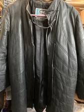 Vintage Med Women's Suburban Heritage Black Leather Jacket Rn 31298 R Mann