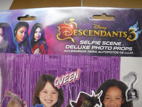 Disney Descendants 3 Suministros para Fiesta Selfie Escena Accesorios para Foto Decoración de Cumpleaños - Imagen 5 de 5
