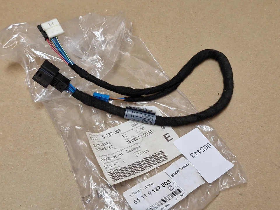 MINI Cooper R55 R56 R57 R58 R59 Drivers Door Wiring Cable 9137803 Genuine NEW - Image 2 of 4